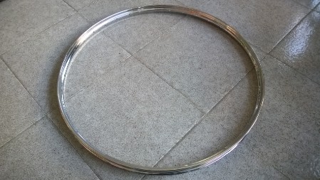 Cerchio 28 x 1 3/8 da 32 36 40 fori cerchio da 28 x 1 3/8 R cromato da 32 36 40 fori per bici d'epoca